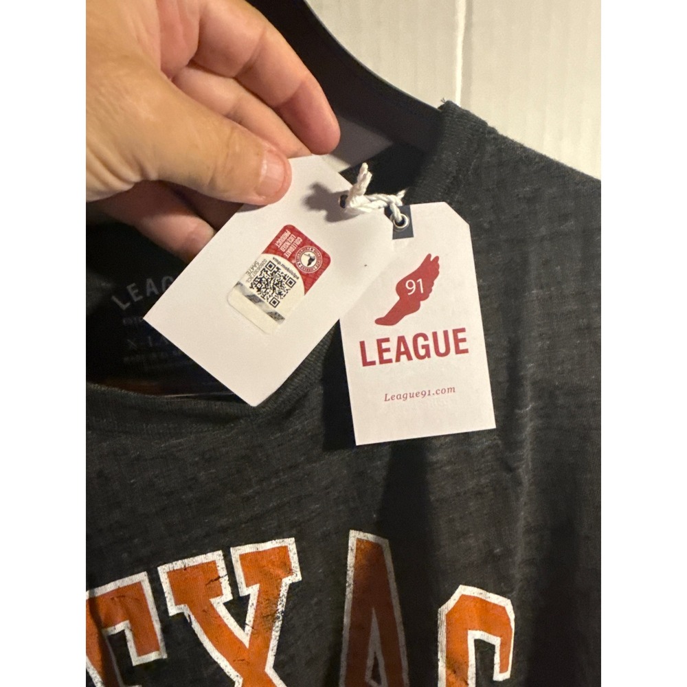 League 91 University of Texas Longhorns T-Shirt Mens XL Gray Heather NWT - Picture 4 of 5